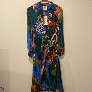 NWT Farm Rio tropical print dress, size XXS